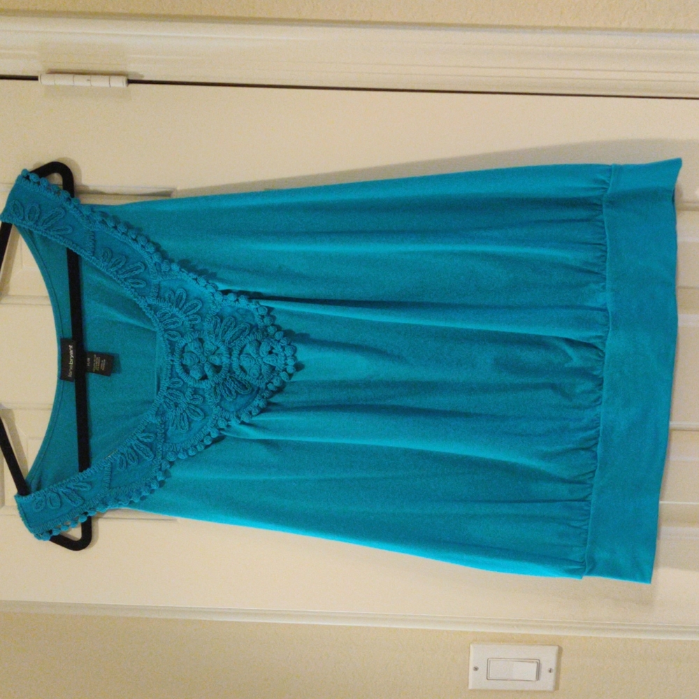 Lane Bryant Turquoise crochet Tank Top Size 14/16